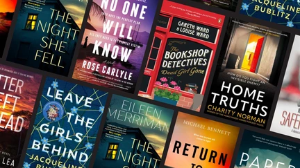 Book covers in a grid