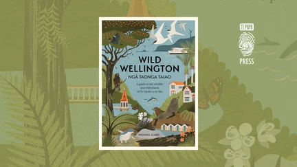 Michael Szabo's Wild Wellington against an illustrated nature backdrop