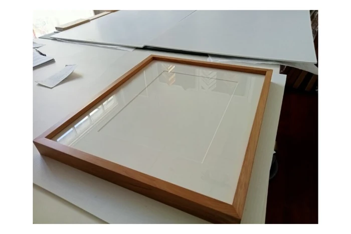 Photo of a wooden frame.