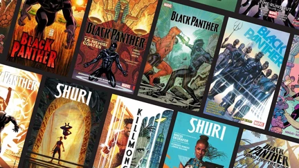 comic covers arranged in a grid