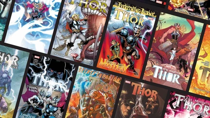 comic covers arranged in a grid