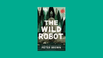 Cover of The Wild Robot on a green background