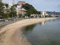 View of Oriental Bay beach from Band Rotunda