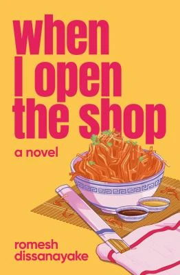 Book cover: When I open the shop, by romesh dissanayake